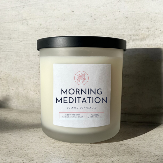 MORNING MEDITATION - 9 oz. Soy Wax Candle